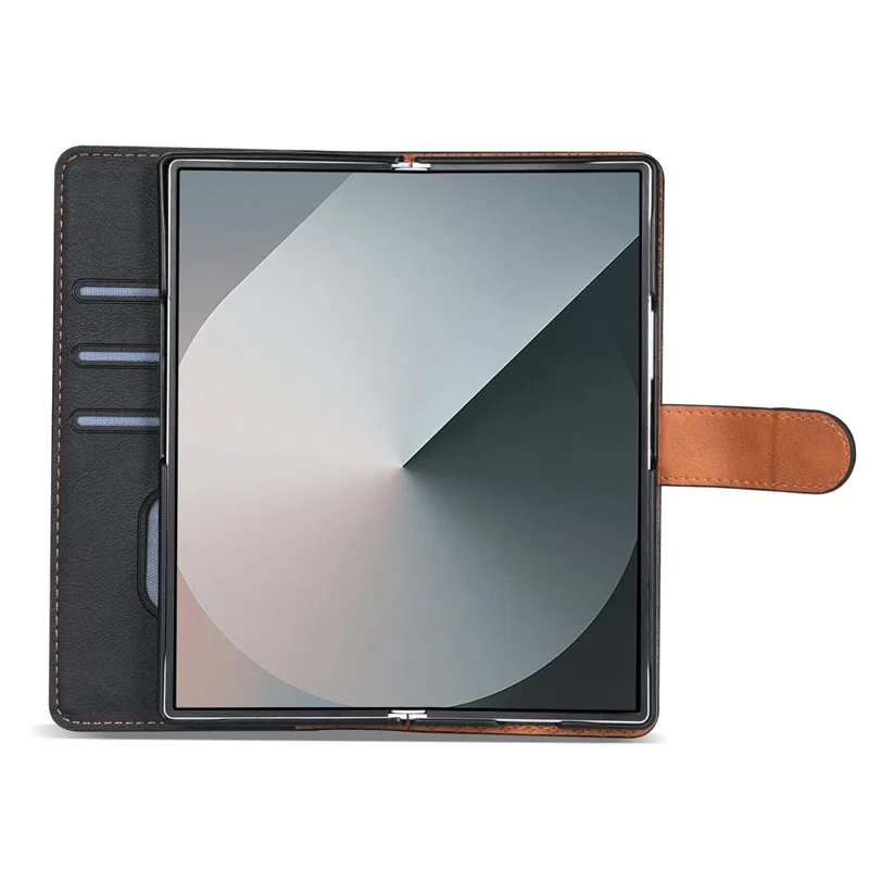 N.BEKUS CSJ-001 Custodia Supporto Ultra per Samsung Galaxy Z Fold8, Cover Portafoglio in Pelle PU, Nera