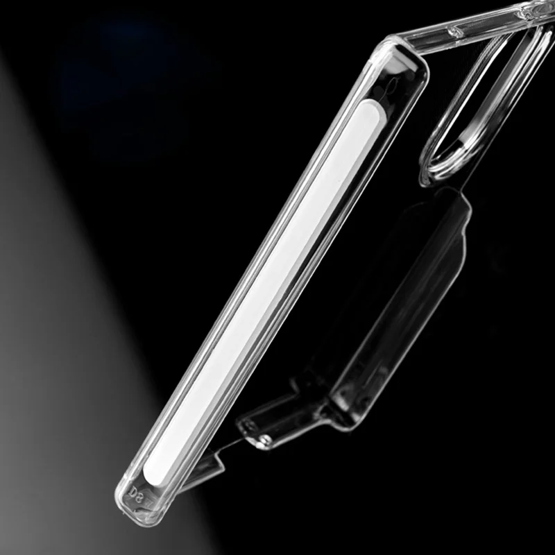 For Samsung Galaxy Z Fold8 Case Dual Axis Hinge Protection UV Clear PC Phone Cover - Transparent