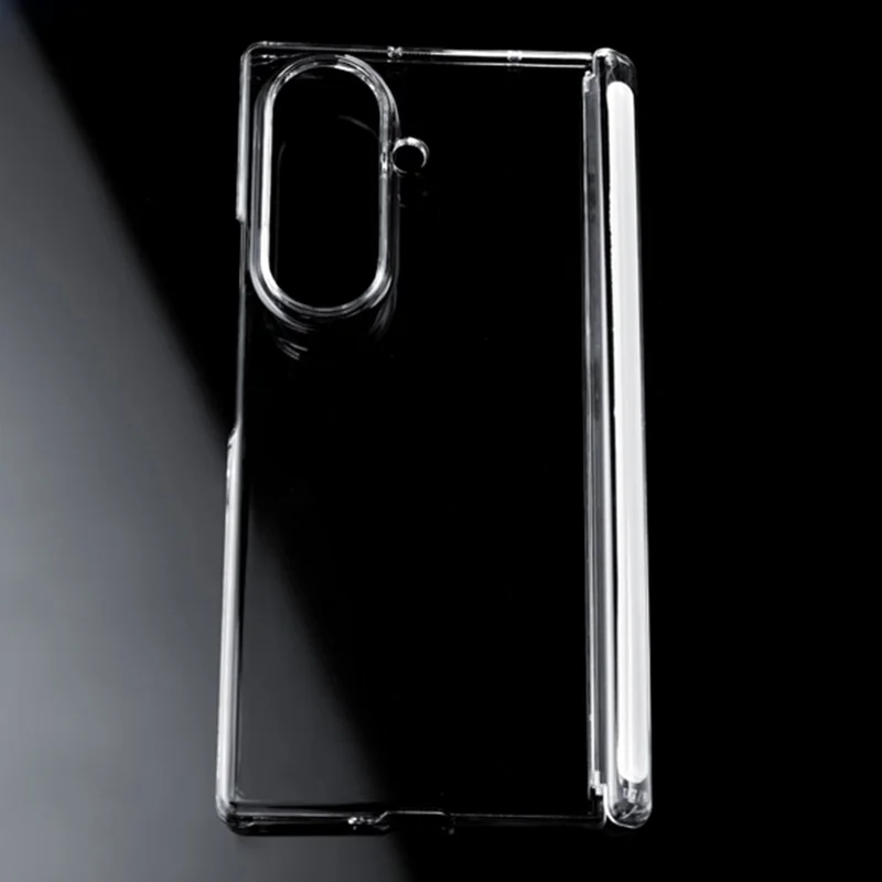 For Samsung Galaxy Z Fold8 Ultra Case Dual Axis Hinge Protection UV Clear PC Phone Cover - Transparent