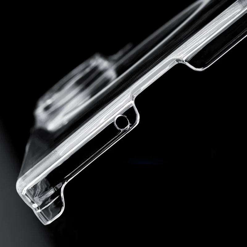 For Samsung Galaxy Z Fold8 Ultra Case Dual Axis Hinge Protection UV Clear PC Phone Cover - Transparent