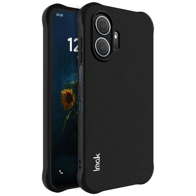IMAK For TCL NxtPaper 70 Pro 5G Case TPU Phone Cover Airbag Shockproof Protection - Matte Black