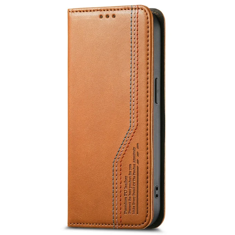 For Honor 600 5G / 600 Pro 5G Case Wallet Tri-Color Stitching Leather Phone Cover with Elastic Wristband - Brown