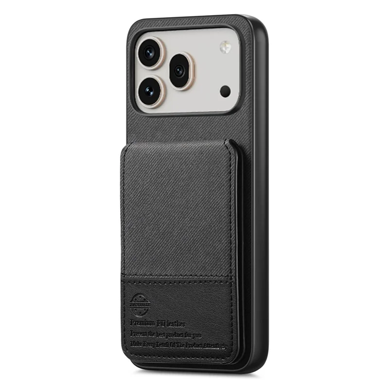 For Honor 600 5G / 600 Pro 5G Case Cloth Texture Leather + PC + TPU Phone Cover with RFID Blocking Card Holder - Black
