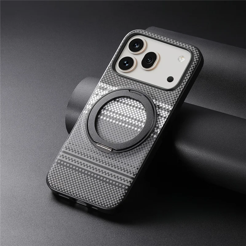 For Honor 600 5G / 600 Pro 5G Magnetic Case Rotation Kickstand PU Leather + TPU Phone Cover - Grey