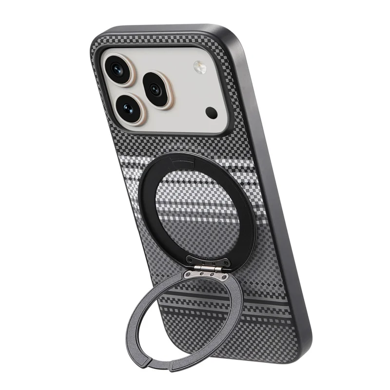 For Honor 600 5G / 600 Pro 5G Magnetic Case Rotation Kickstand PU Leather + TPU Phone Cover - Grey