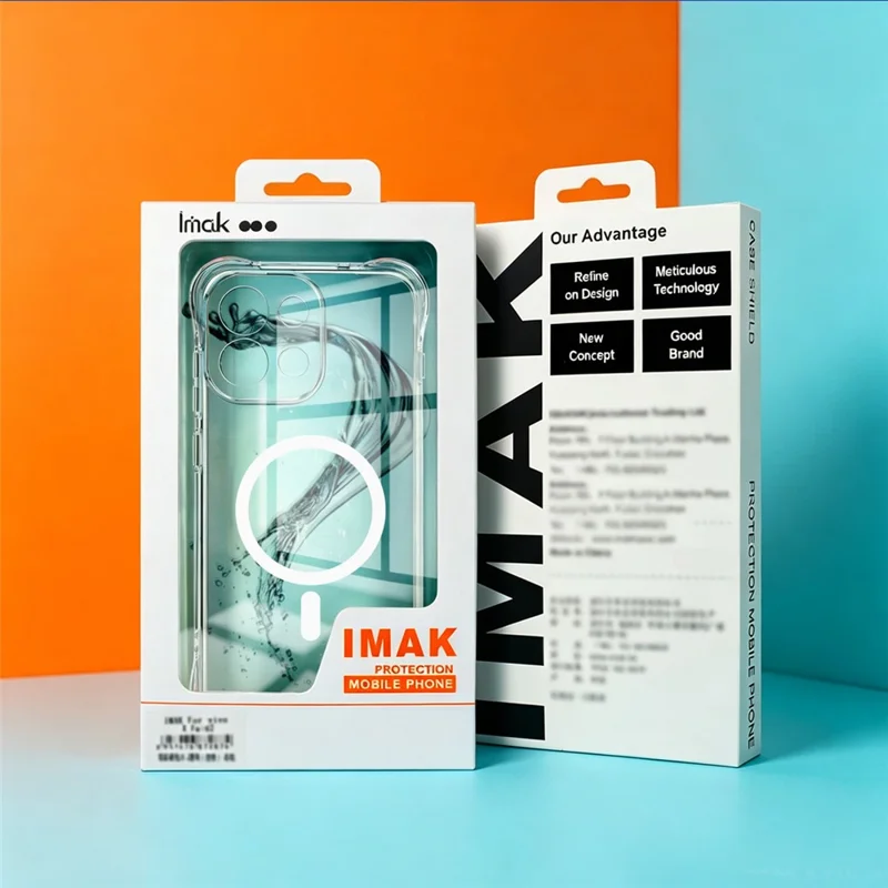 IMAK for Samsung Galaxy S26 FE Magnetic Case Airbag Shockproof Protection TPU Phone Cover - Transparent - 10