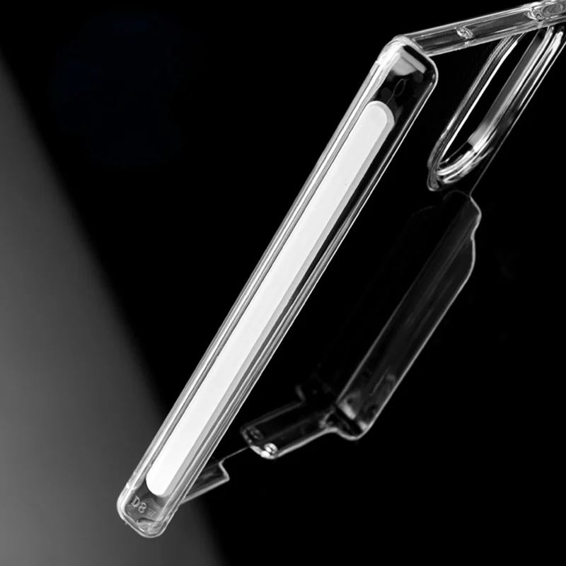 For Samsung Galaxy Z Fold8 Magnetic Case Dual Axis Hinge Protection UV Clear PC Phone Cover - Transparent