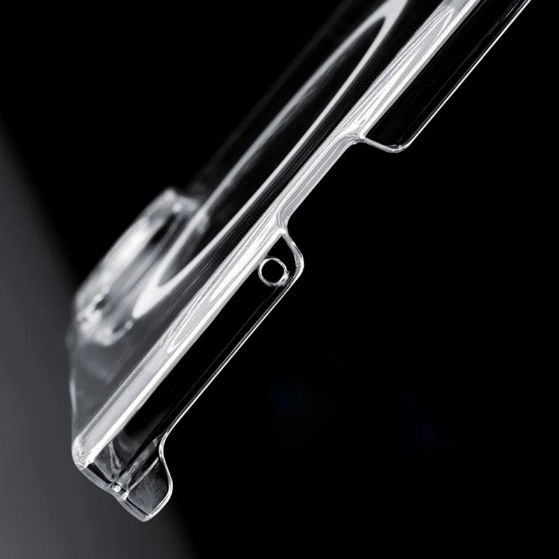 For Samsung Galaxy Z Fold8 Magnetic Case Dual Axis Hinge Protection UV Clear PC Phone Cover - Transparent