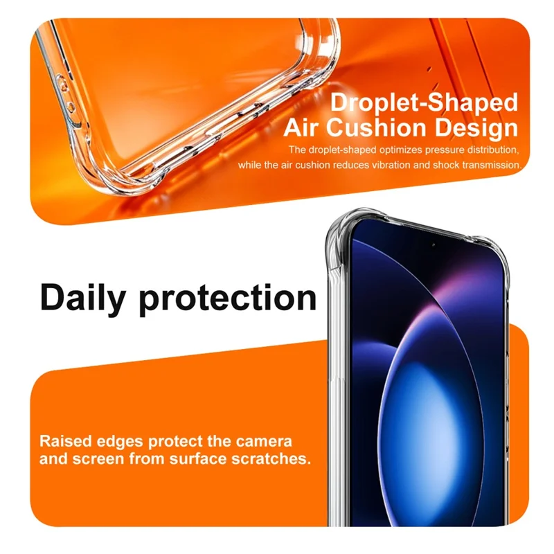 IMAK for Xiaomi 17 Max Magnetic Case Airbag Shockproof Protection TPU Phone Cover - Transparent