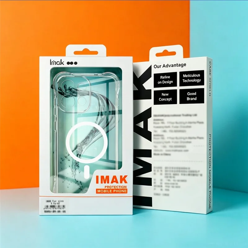 IMAK til Xiaomi 17T Pro Magnetisk Etui Airbag Støtdæmpende Beskyttelse TPU Telefonhylster - Transparent