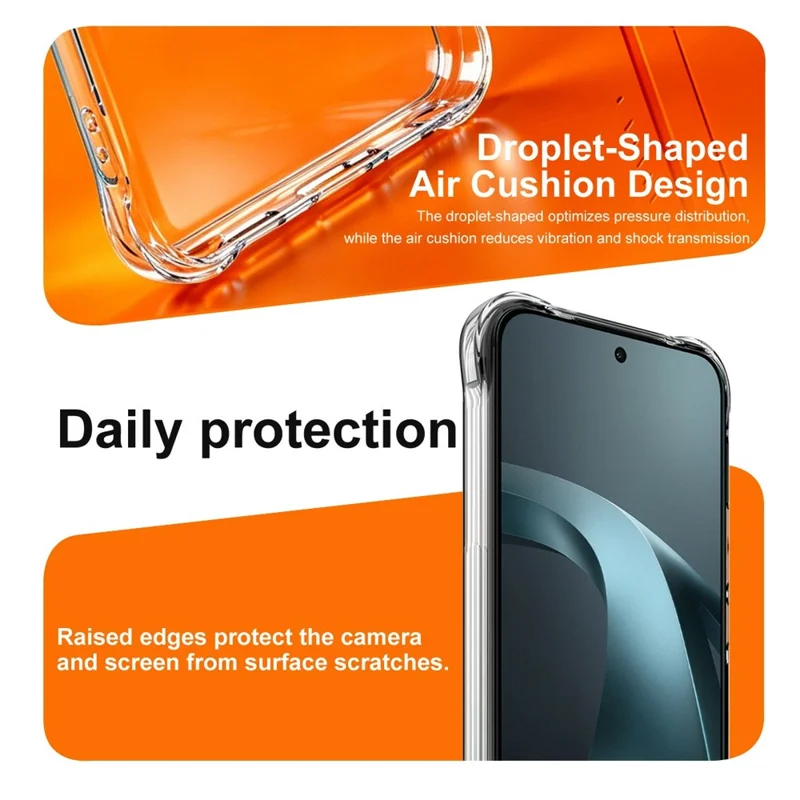IMAK til Xiaomi 17T Pro Magnetisk Etui Airbag Støtdæmpende Beskyttelse TPU Telefonhylster - Transparent