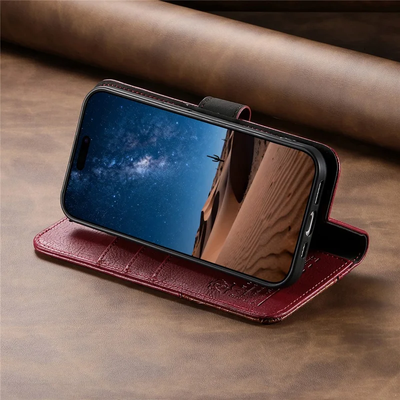 For Honor 600 5G / 600 Pro 5G Case Color Splicing TPI PU Leather Flip Shockproof Phone Cover with Wrist Strap - Red