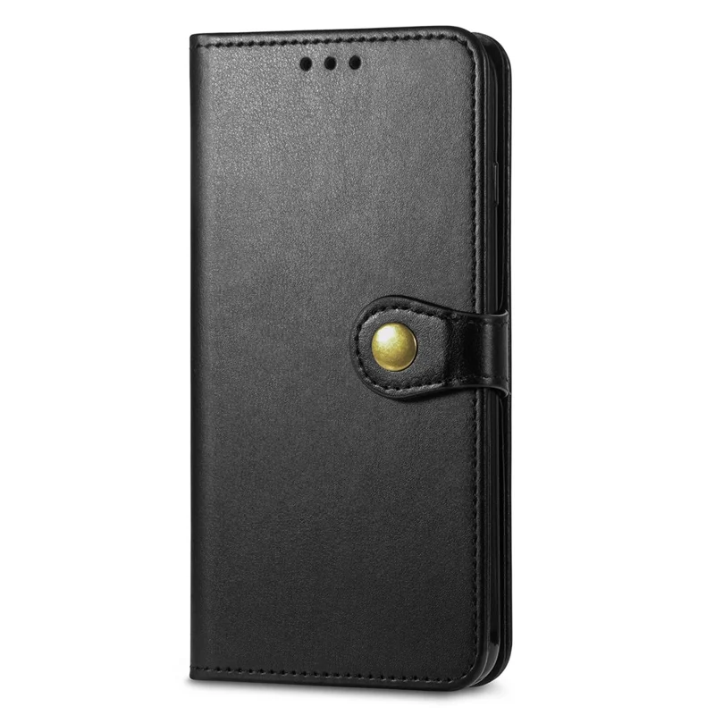 For Honor 600 5G / 600 Pro 5G Case Wallet Stand Leather Phone Cover with Wrist Strap - Black