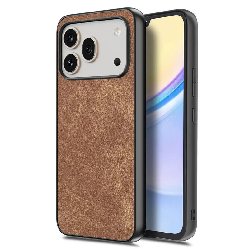 For Honor 600 5G / 600 Pro 5G Case Shockproof Slim Retro Leather Phone Back Cover - Brown
