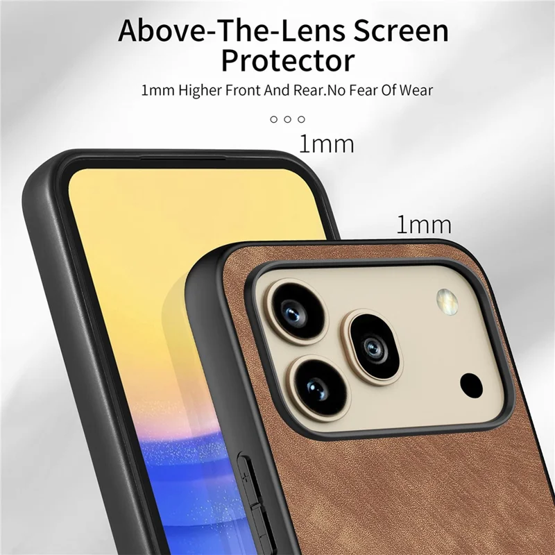 For Honor 600 5G / 600 Pro 5G Case Shockproof Slim Retro Leather Phone Back Cover - Brown