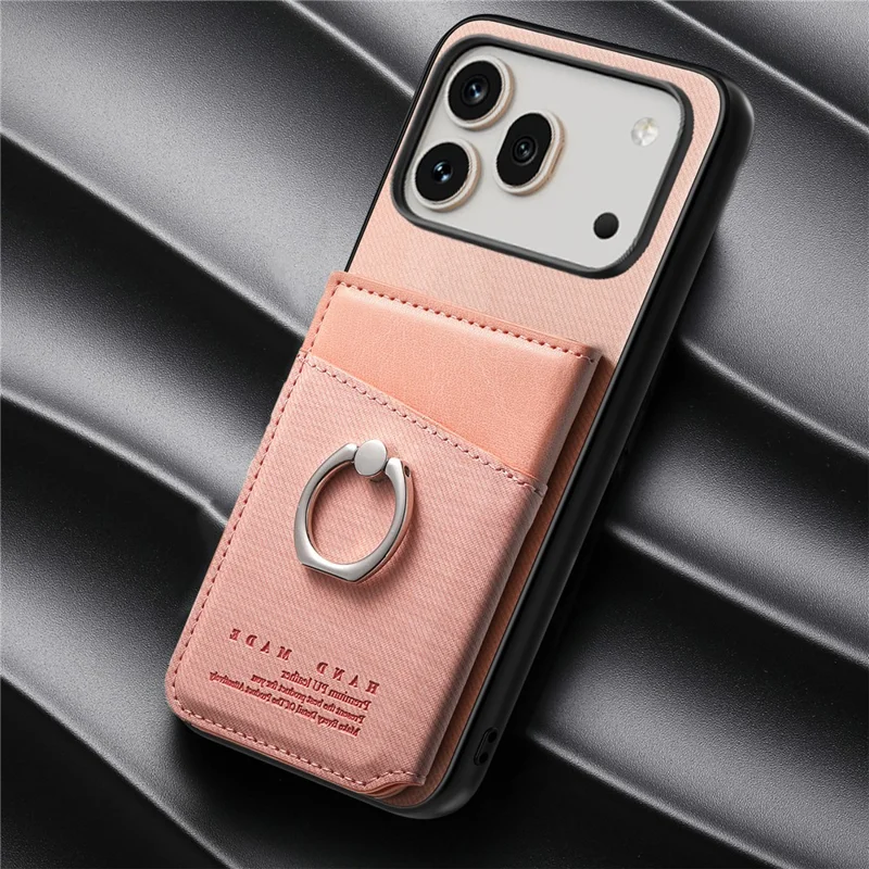 For Honor 600 5G / 600 Pro 5G Case with Card Holder Kickstand Leather + TPU + PC Phone Cover - Pink