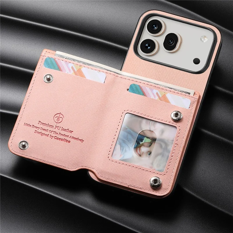 For Honor 600 5G / 600 Pro 5G Case with Card Holder Kickstand Leather + TPU + PC Phone Cover - Pink