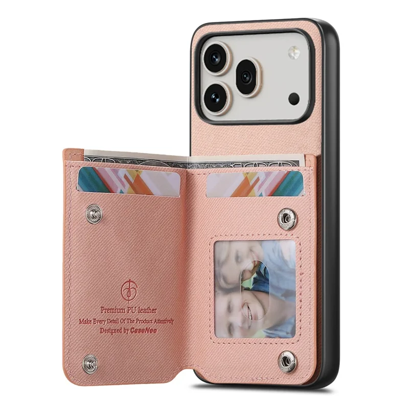 For Honor 600 5G / 600 Pro 5G Case with Card Holder Kickstand Leather + TPU + PC Phone Cover - Pink