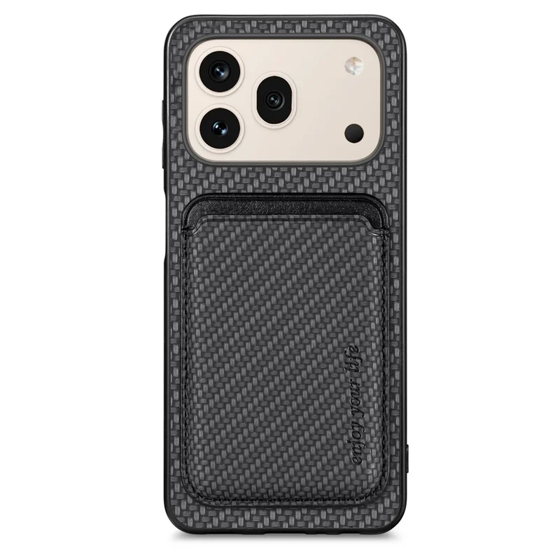 For Honor 600 5G / 600 Pro 5G Magnetic Case Detachable Card Holder Phone Back Cover - Black