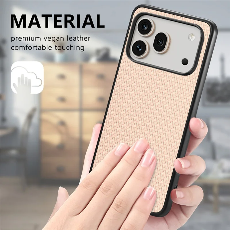 For Honor 600 5G / 600 Pro 5G Case Carbon Fiber Texture PU Leather + PC + TPU Phone Cover - Black