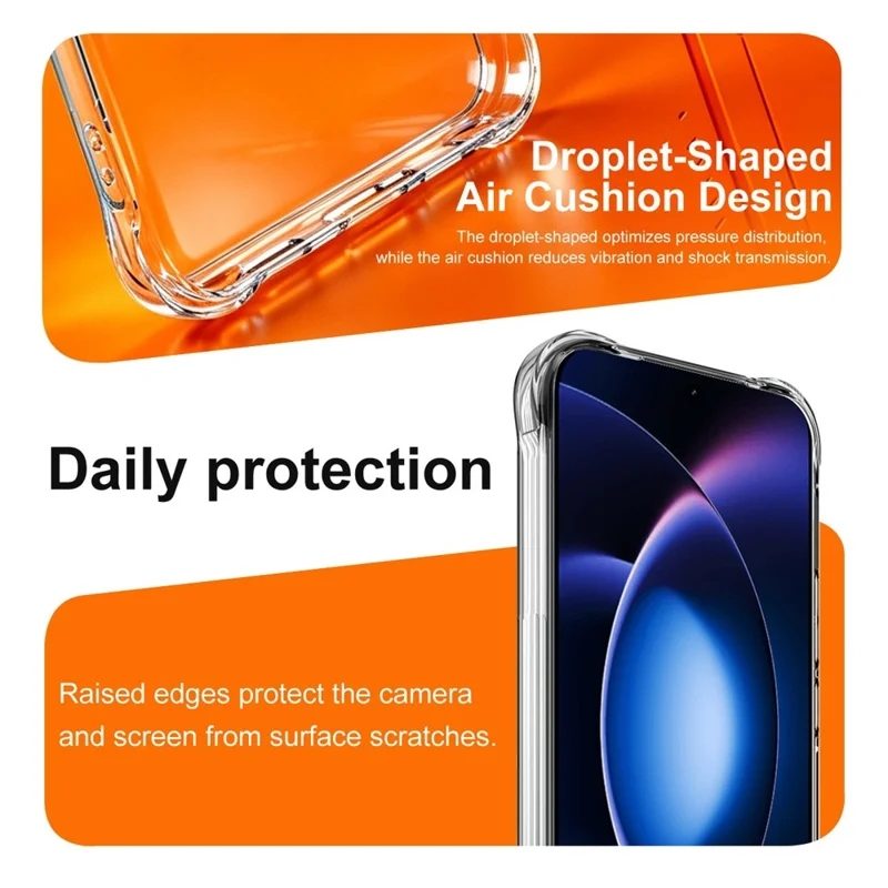 IMAK Für Xiaomi 17 Max Tasche TPU Handyhülle Airbag Stoßfest Schutz – Transparent