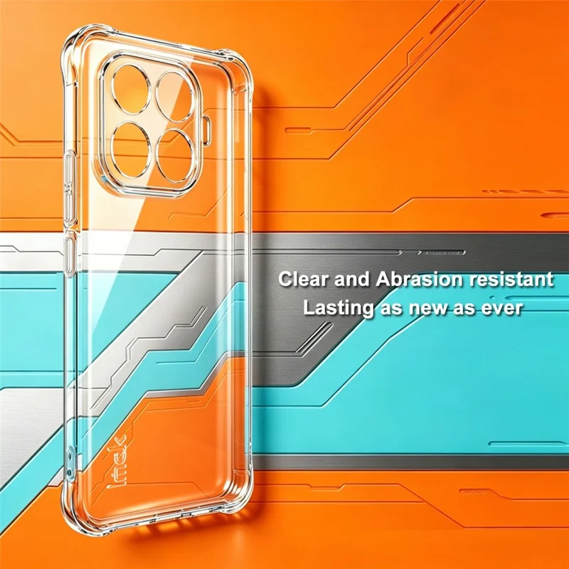 IMAK til Xiaomi 17T Pro TPU-håndstøtte med luftkammer, stødfast beskyttelse – Transparent