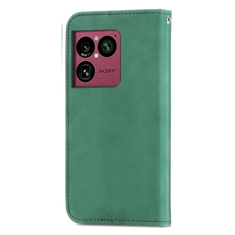For Sony Xperia 1 VIII Leather Case with Card Holder Magnetic Absorption Phone Cover - Green