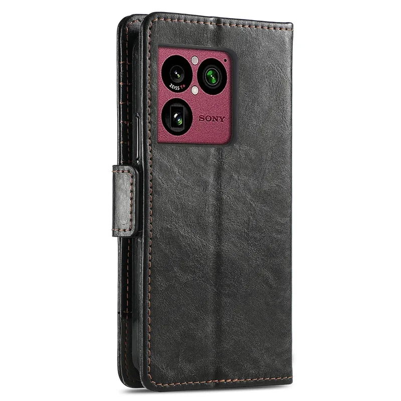 CASENEO для Sony Xperia 1 VIII чехлы из искусственной кожи с подставкой и кошельком с защитой от RFID - черный