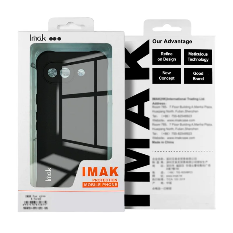IMAK Capa para Motorola Edge (2026) Capa de Telemóvel TPU de Proteção Anti-choque com Airbag - Preto Mate