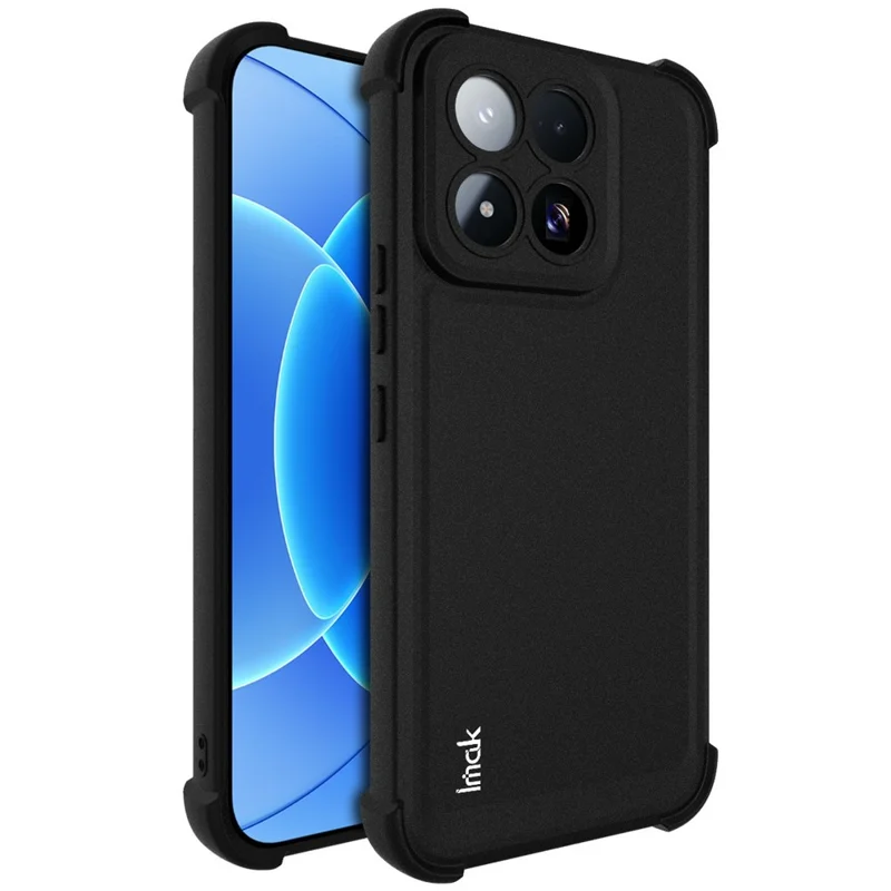 IMAK Für Xiaomi 17 Max Tasche TPU Handyhülle Airbag Stoßfest Schutz – Matt Schwarz