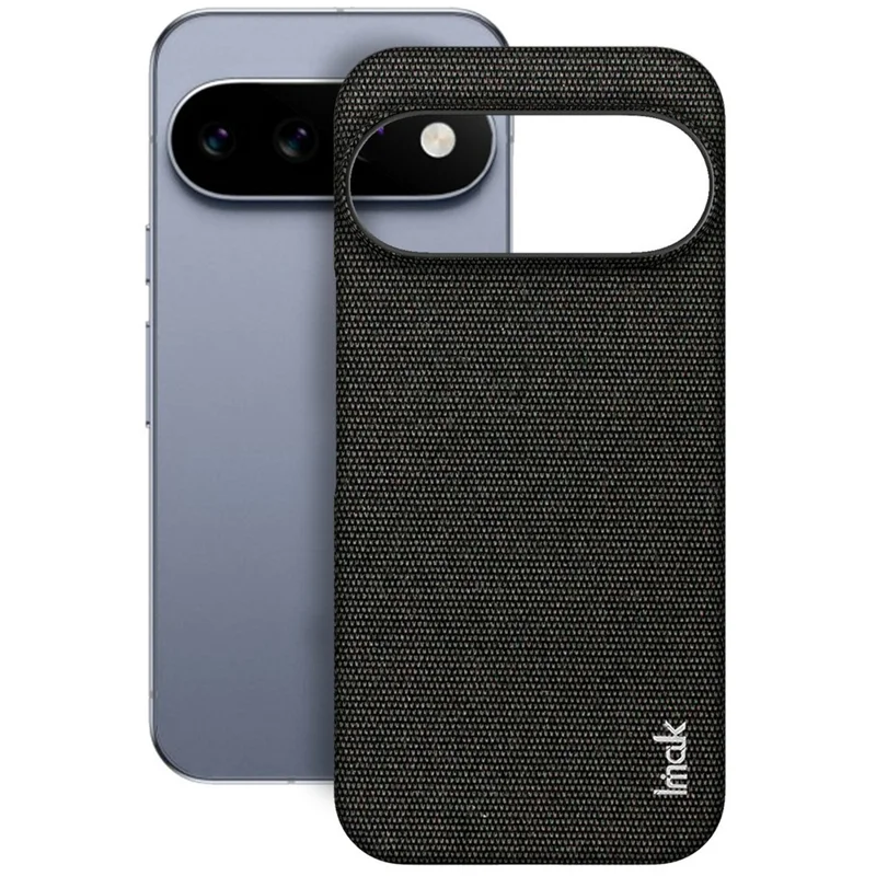 Серия IMAK Ruiyi для Google Pixel 11 Pro / чехол для Pixel 11, текстура ткани, кожа + поликарбонат, задняя крышка для телефона - черный