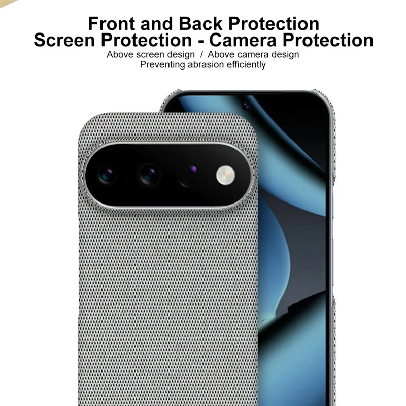 Серия IMAK Ruiyi для Google Pixel 11 Pro / чехол для Pixel 11, текстура ткани, кожа + поликарбонат, задняя крышка для телефона - черный