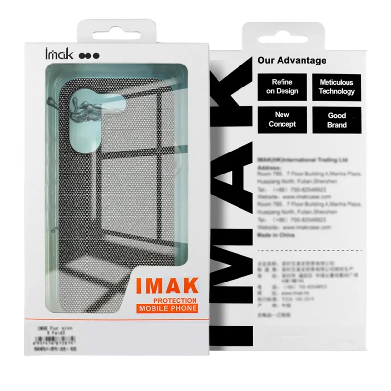 Серия IMAK Ruiyi для Google Pixel 11 Pro / чехол для Pixel 11, текстура ткани, кожа + поликарбонат, задняя крышка для телефона - черный
