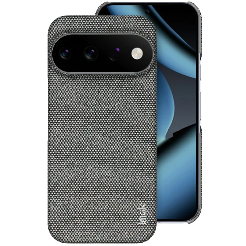 IMAK Ruiyi Серия для Google Pixel 11 Pro XL Чехол Текстура ткани Кожа + PC Задняя крышка для телефона - Темно-серый