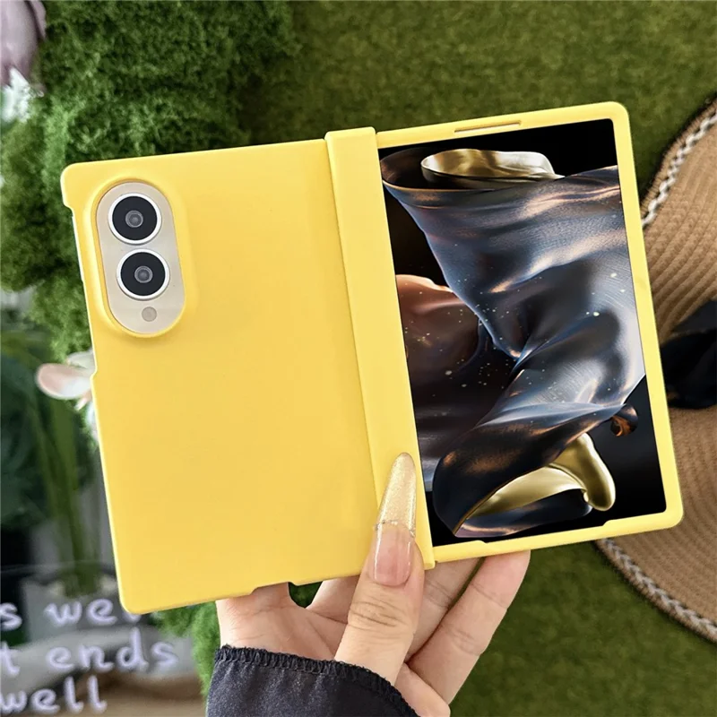Voor Samsung Galaxy Z Fold8 Hoes Beschermfolie Scharnier - Gele Haptische PC Telefoonhoes