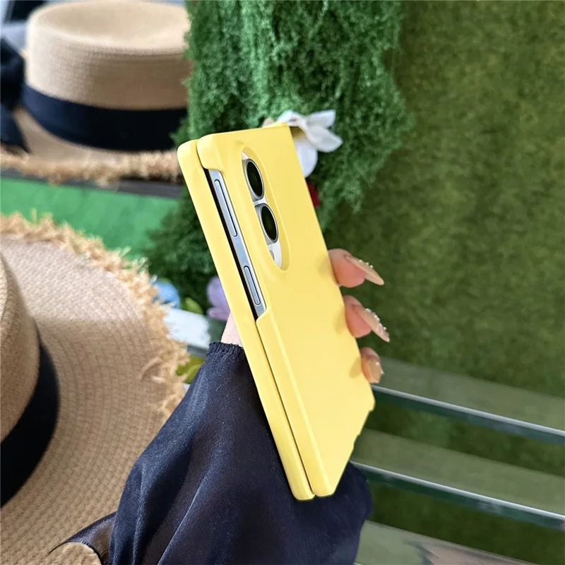 Voor Samsung Galaxy Z Fold8 Hoes Beschermfolie Scharnier - Gele Haptische PC Telefoonhoes