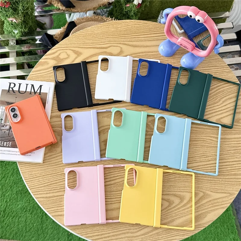 Voor Samsung Galaxy Z Fold8 Hoes Beschermfolie Scharnier - Gele Haptische PC Telefoonhoes
