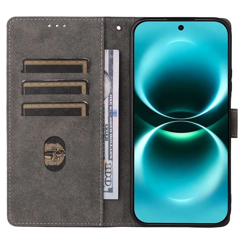 Für Huawei nova 15 Max / Enjoy 90 Pro Max Brieftaschenhülle mit RFID-Schutz, PU-Leder-Handyhülle mit Ständer und Riemen - Lila