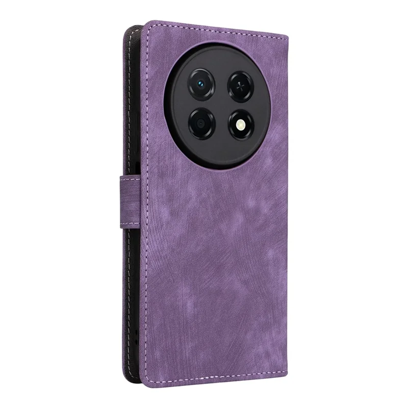 Für Huawei nova 15 Max / Enjoy 90 Pro Max Brieftaschenhülle mit RFID-Schutz, PU-Leder-Handyhülle mit Ständer und Riemen - Lila