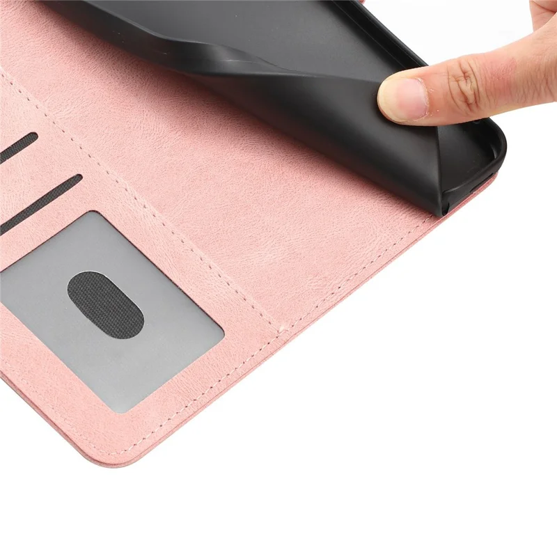 For iPhone 17e / 16e Wallet Case Butterfly Flower Imprint PU Leather Phone Cover with Wrist Strap - Pink