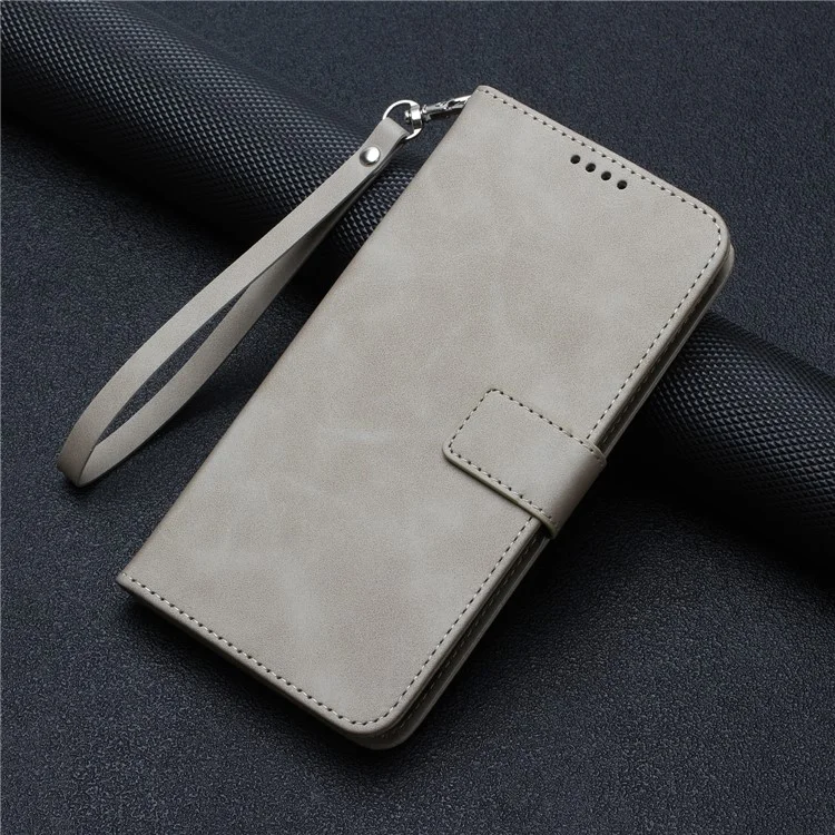 For Google Pixel 7 5G Anti-scratch Mobile Phone Case Magnetic Clasp PU Leather Stand Flip Wallet Cover with Strap - Khaki