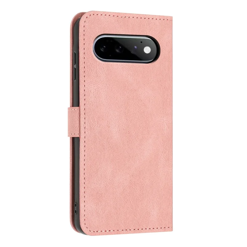 For Google Pixel 11 / Pixel 11 Pro Wallet Case Butterfly Flower Imprint PU Leather Phone Cover with Wrist Strap - Pink
