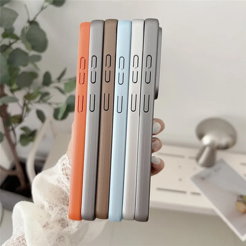 Магнитный чехол для Samsung Galaxy S26 Ultra с рисунком волны, с покрытием из искусственной кожи, из поликарбоната и ТПУ, ударопрочный задний чехол — оранжевый