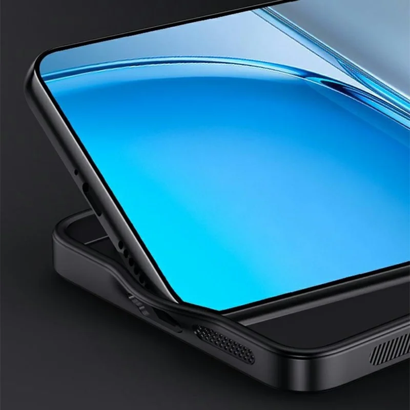 Coque pour Honor X80 Pro Max 5G, revêtement en cuir PU avec texture bois, coque en PC et TPU - Noir