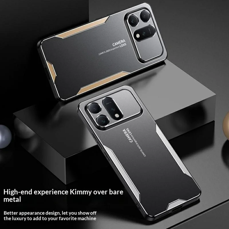 Чехол для Honor Win Turbo 5G Алюминиевый сплав TPU Пластик Задняя панель - Золотой