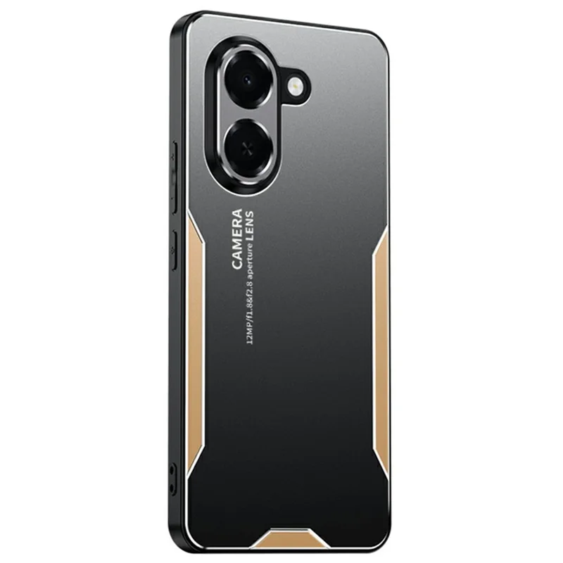 Cover per Honor Play 80 Plus 5G in Lega di Alluminio, TPU e PC - Dorato