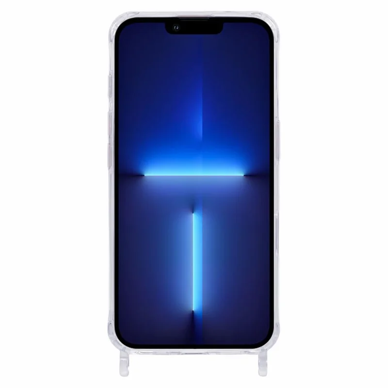 Für iPhone 13 Pro Max Hülle kompatibel mit MagSafe TPU+PC 1,5 mm Transparente Handyhülle mit Lanyard-Ösen