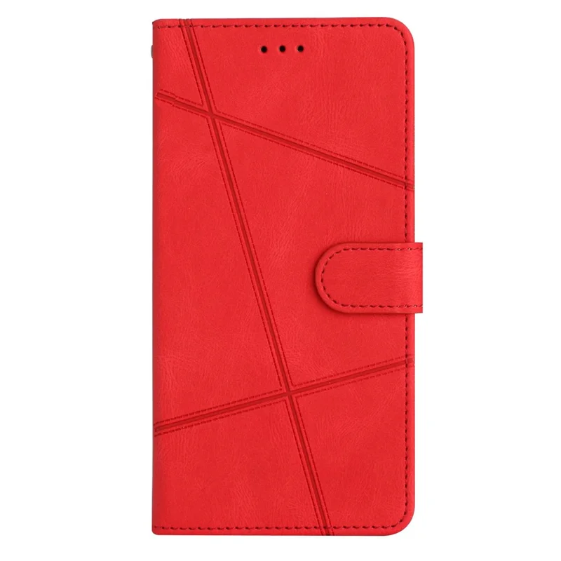 For Xiaomi Redmi 17C 4G Case Crazy Horse Texture PU Leather Wallet Stand Phone Cover - Red