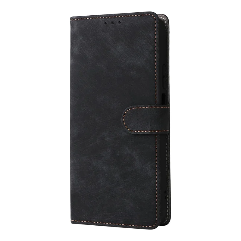 For Honor 600 Smart 5G Wallet Case RFID-blokerende PU-læder telefonbeskyttelse med stander og stropløsning - Sort