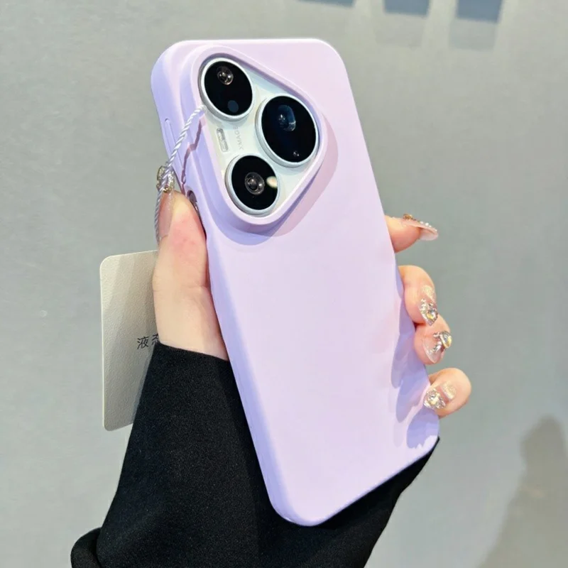 For Huawei Pura 90 Pro Case Skin-Friendly Liquid Silicone + PC Phone Cover - Light Purple - Light Purple